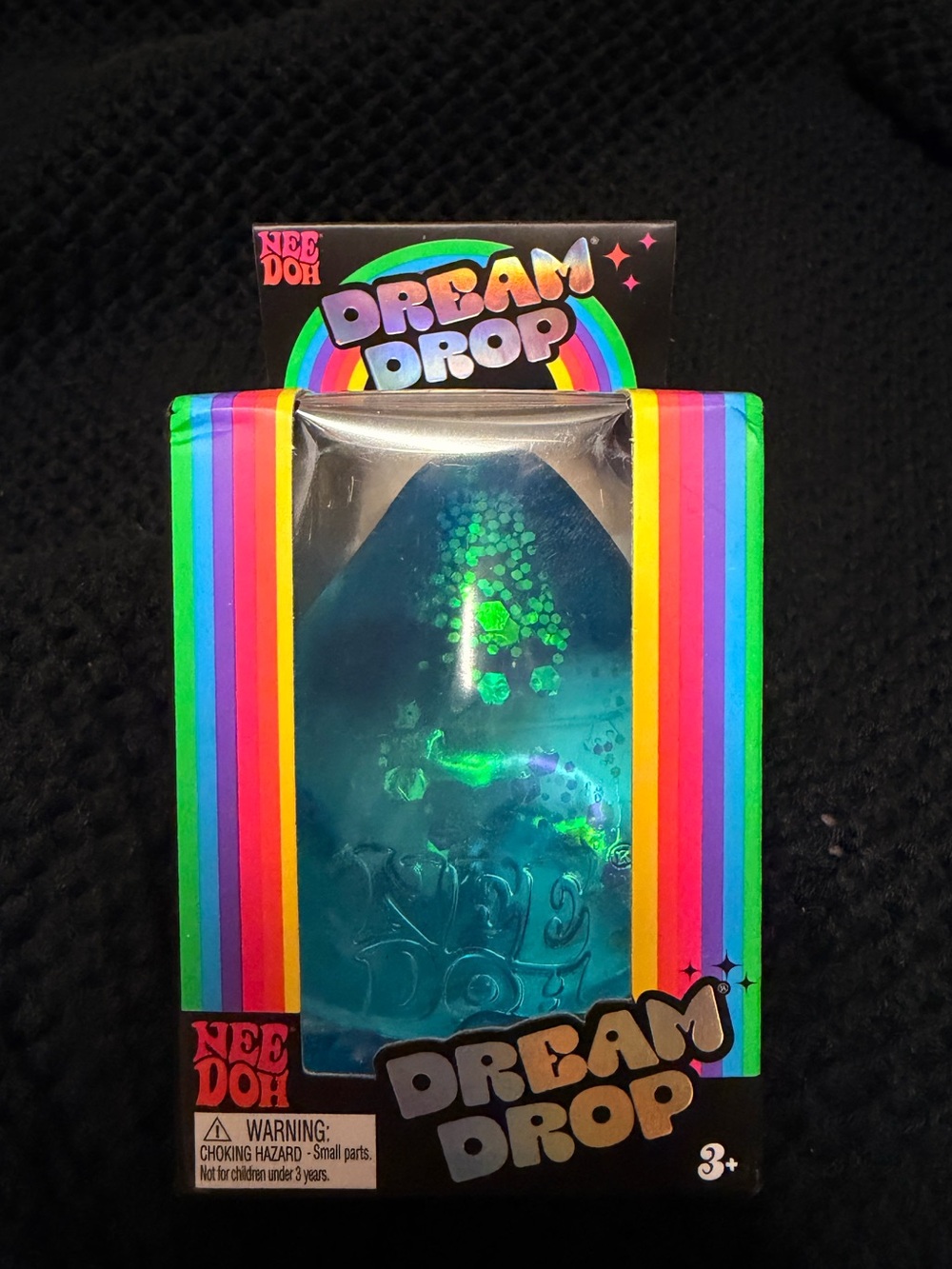 Authentic NeeDoh Dream Dop in Blue Glitter